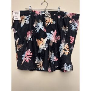 Original use men's 7" swim trunks, XXL, Hawaiian print NWT‎